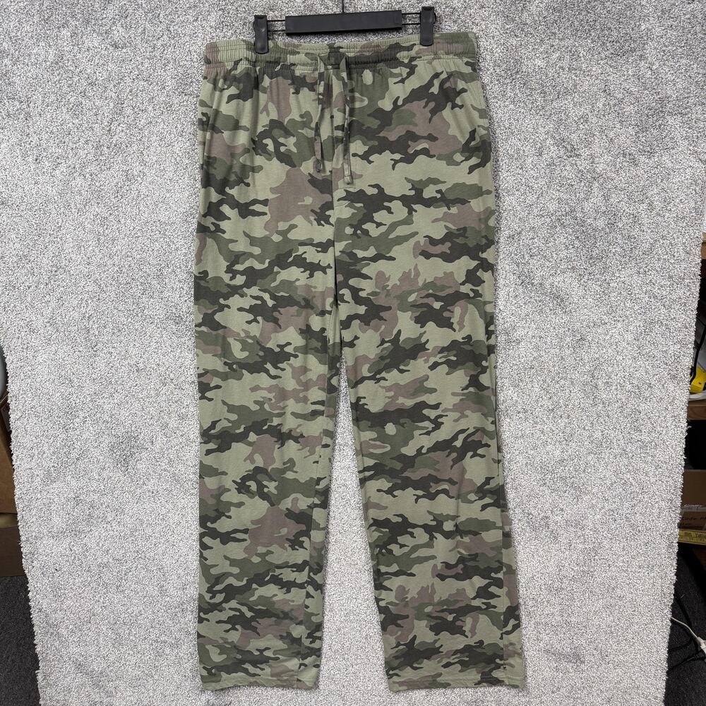 Mad Engine Pants 2XL 35x33 Woodland Army Camo Lounge Sleepwear Pajamacore Y2K